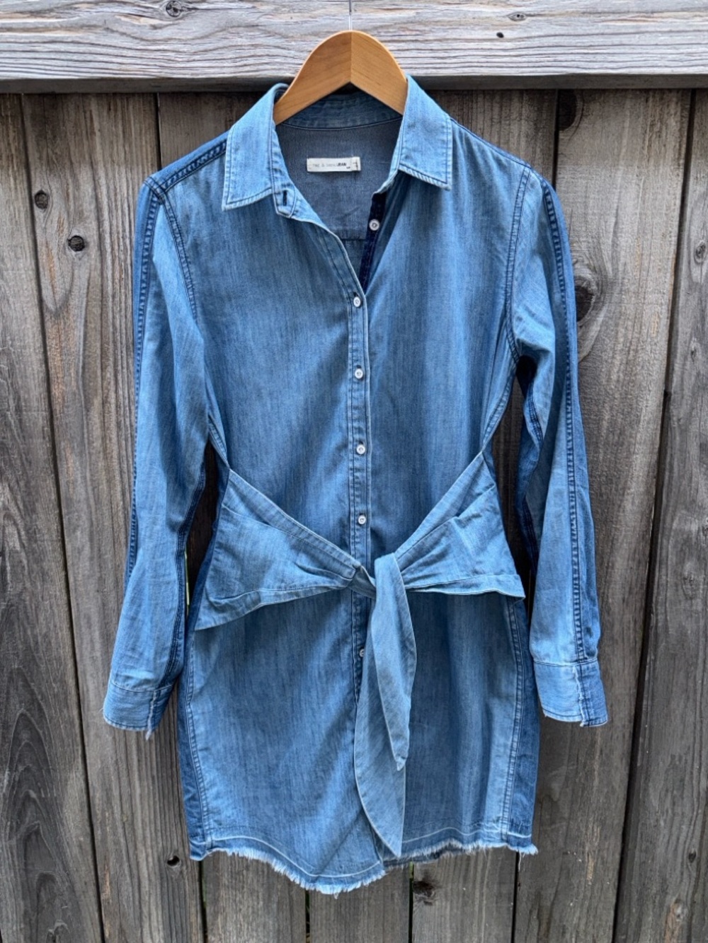 Rag and Bone Indigo Denim Destroyed Sadie Dress Size Small - Picture 4 of 10